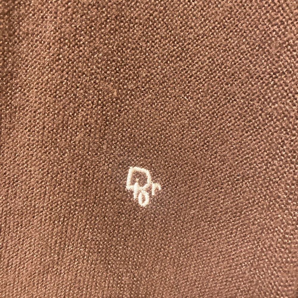 CHRISTIAN DIOR Monsieur Vintage Men’s Chocolate Brown Cardigan (M) - Picture 5 of 5